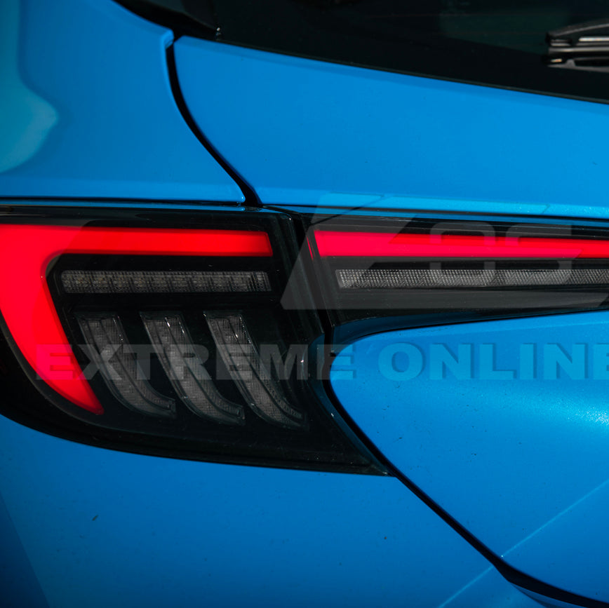 2019-Up Corolla Hatchback GR Sequential Signal LED Clear Rear Taillights