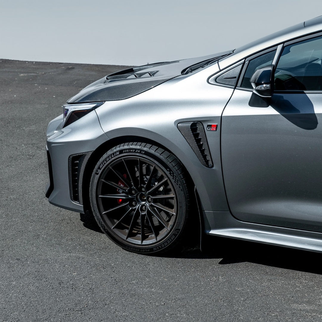 2025-Up Toyota GR Corolla Carbon Fiber Factory Style Front Bumper Side Vent Garnishes