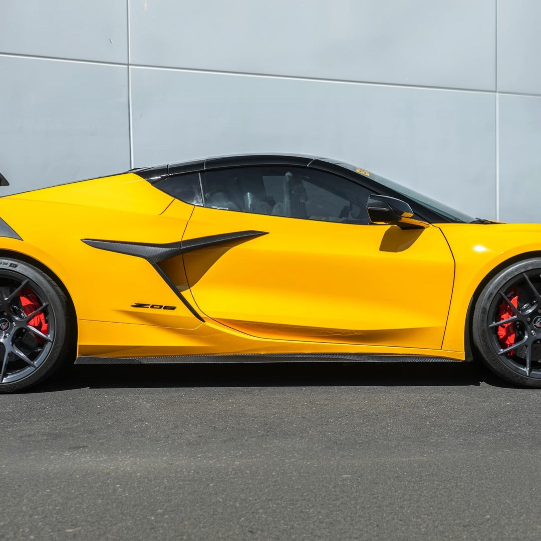 Corvette C8 Z06 CARBON FIBER Replacement Side Fender Vent Door Garnish