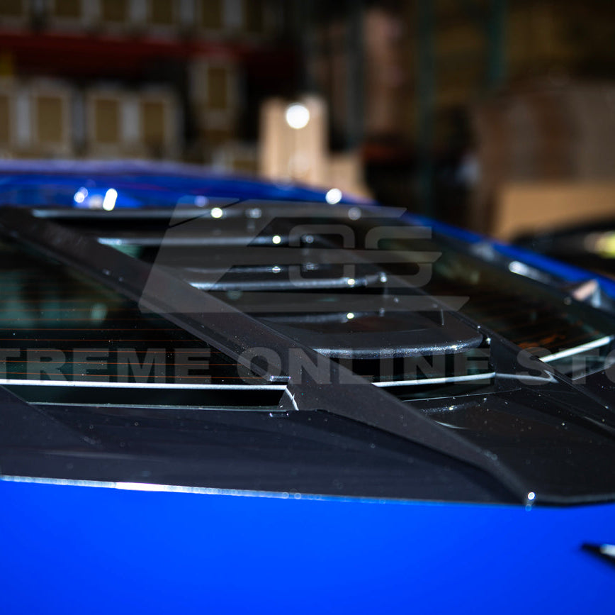 Corvette C8 | ZR1 Style CARBON FLASH Rear Window Vent Louver Cover