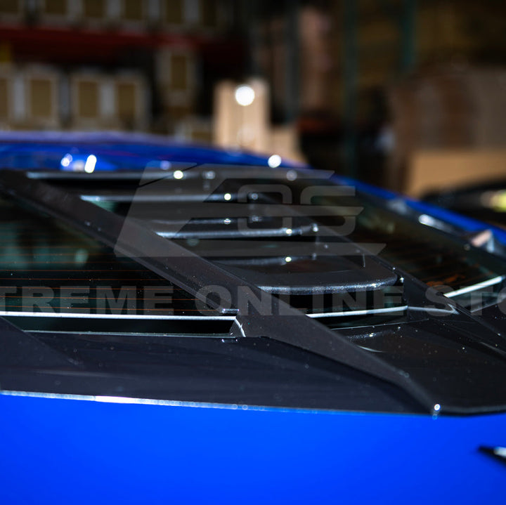 Corvette C8 | ZR1 Style CARBON FLASH Rear Window Vent Louver Cover