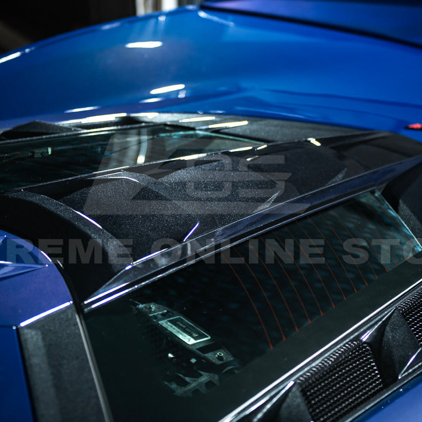 Corvette C8 | ZR1 Style CARBON FLASH Rear Window Vent Louver Cover