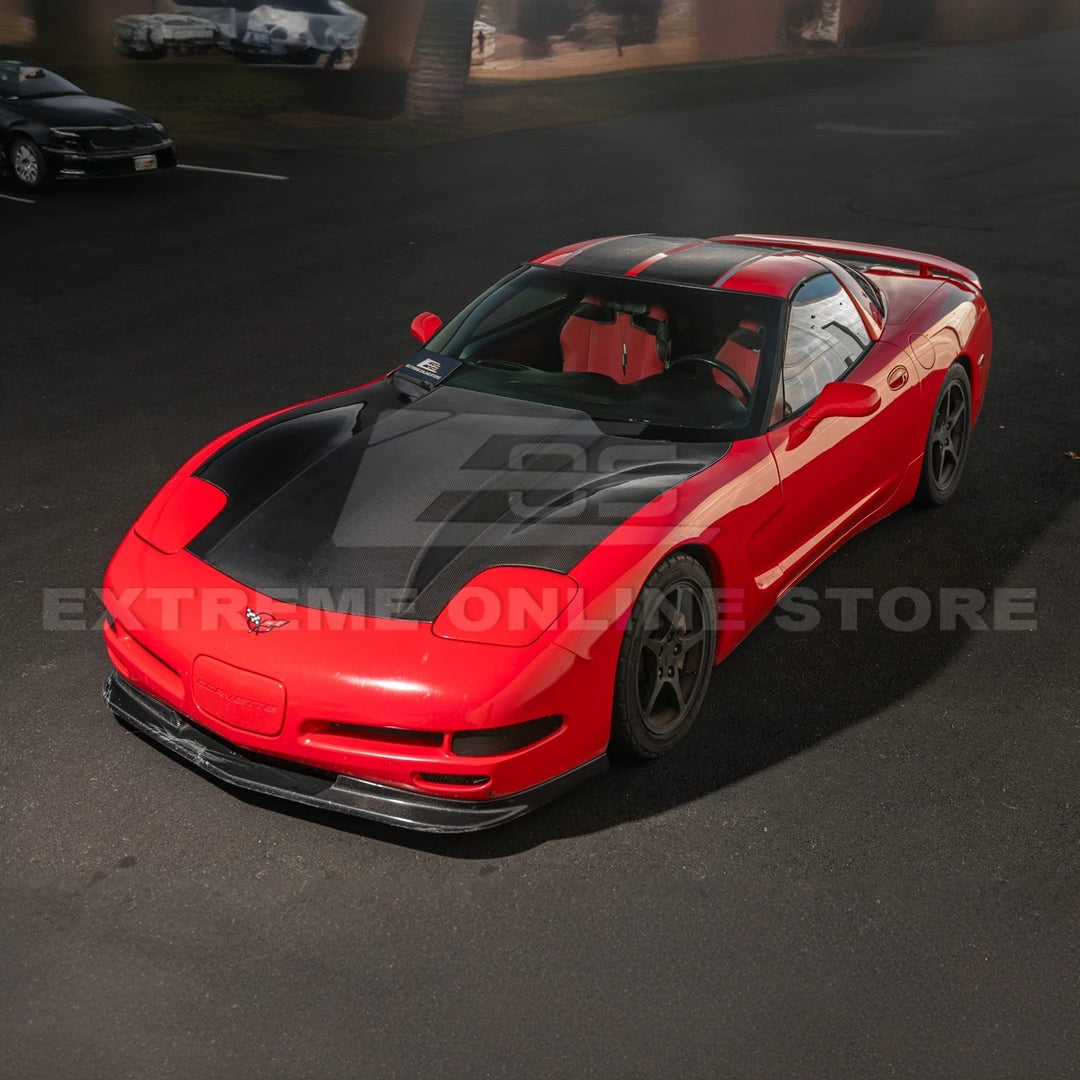 Corvette C5 Front Cow Vented Hood Cover