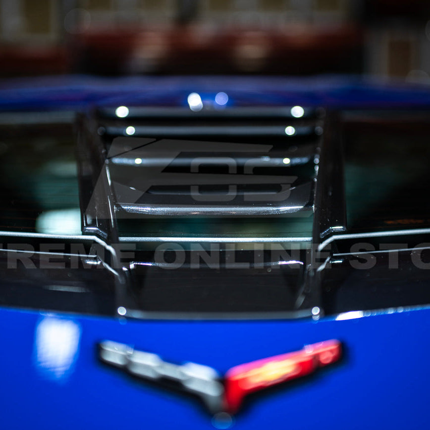 Corvette C8 ZR1 Style Carbon Flash Rear Window Louver Cover