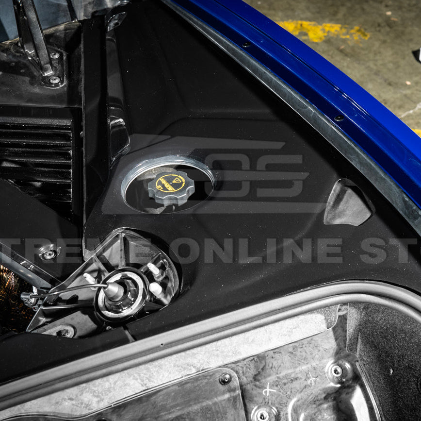 Corvette C8 DRY CARBON FIBER Coupe Engine Bay Panel Cover (3-Pieces Version)