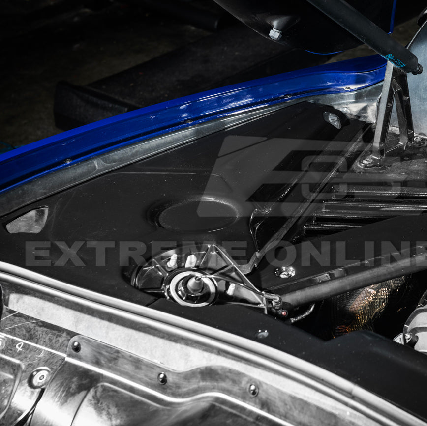 Corvette C8 DRY CARBON FIBER Coupe Engine Bay Panel Cover (3-Pieces Version)