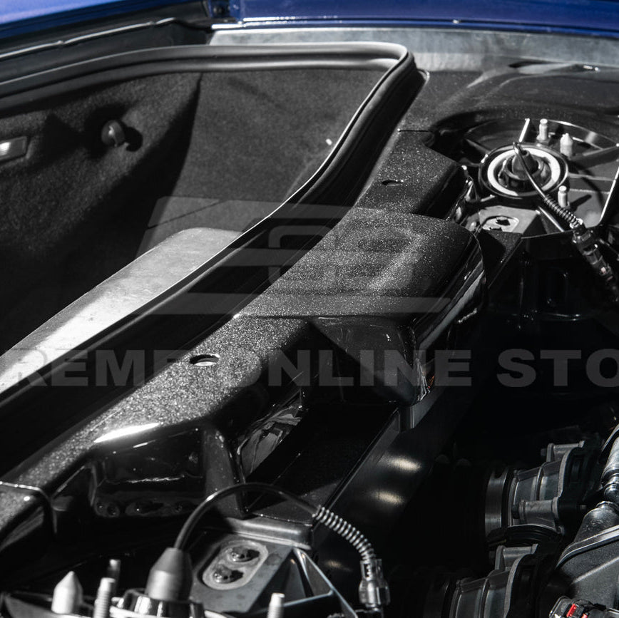 Corvette C8 DRY CARBON FIBER Coupe Engine Bay Panel Cover (3-Pieces Version)