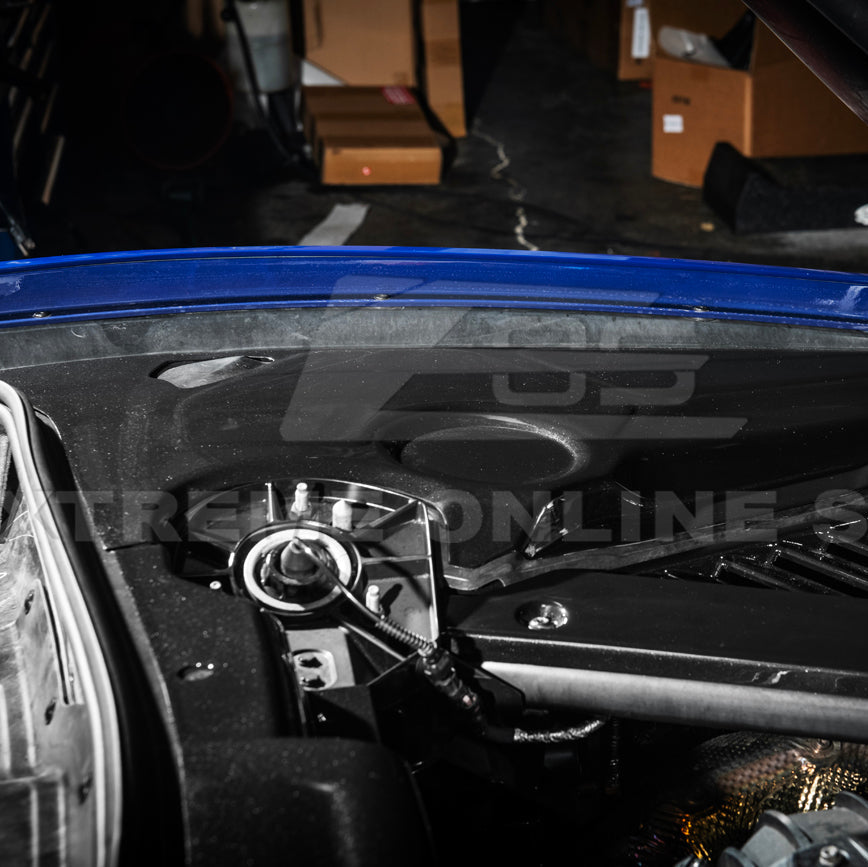 Corvette C8 DRY CARBON FIBER Coupe Engine Bay Panel Cover (3-Pieces Version)