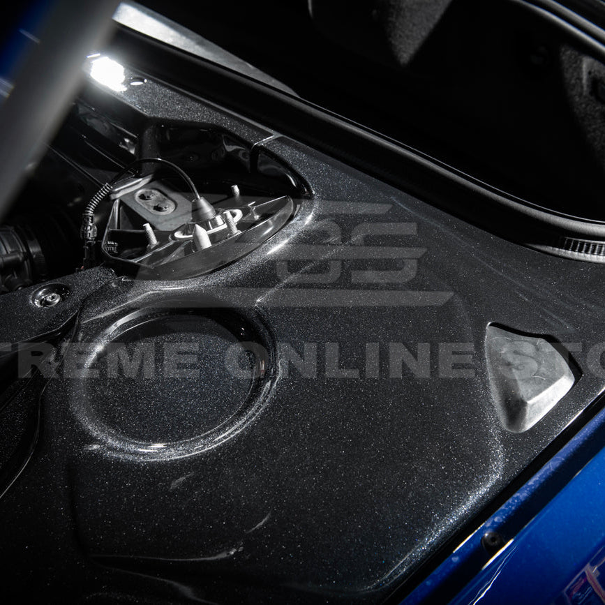 Corvette C8 DRY CARBON FIBER Coupe Engine Bay Panel Cover (3-Pieces Version)