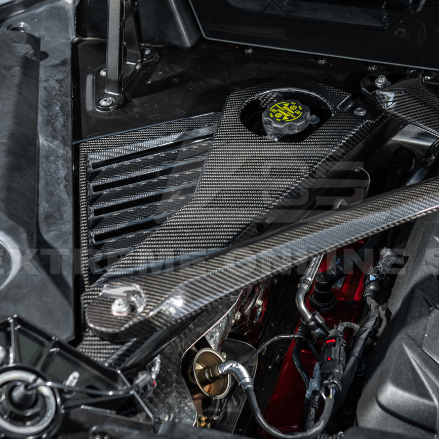 2024-Up Corvette C8 E-Ray Coupe | Factory Style Dry CARBON FIBER Engine Bay Panel