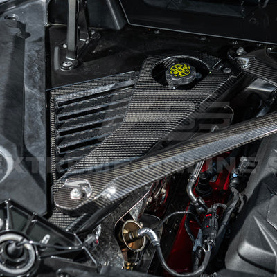 2024-Up Corvette C8 E-Ray Coupe | Factory Style Dry CARBON FIBER Engine Bay Panel