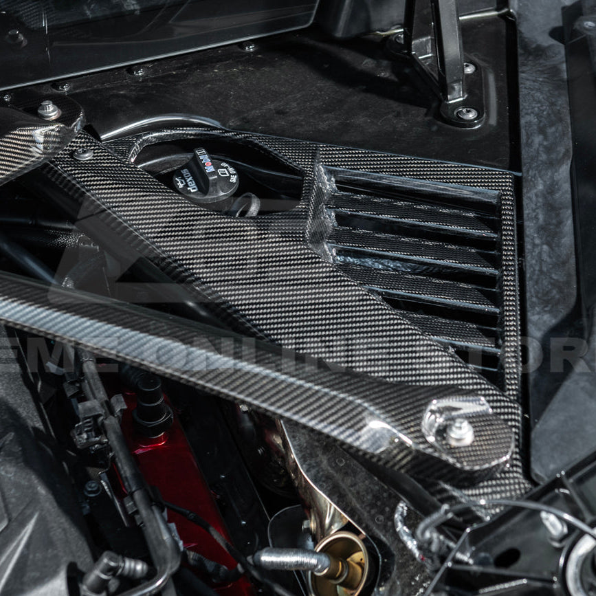 2024-Up Corvette C8 E-Ray Coupe | Factory Style Dry CARBON FIBER Engine Bay Panel