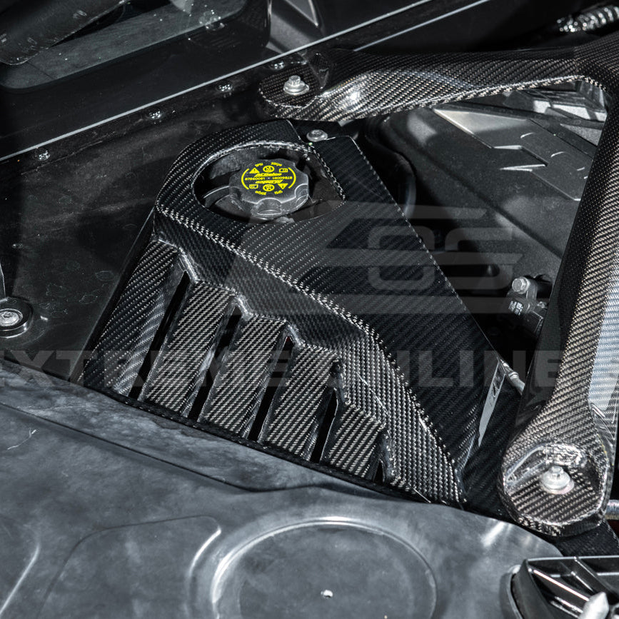 2024-Up Corvette C8 E-Ray Coupe | Factory Style Dry CARBON FIBER Engine Bay Panel