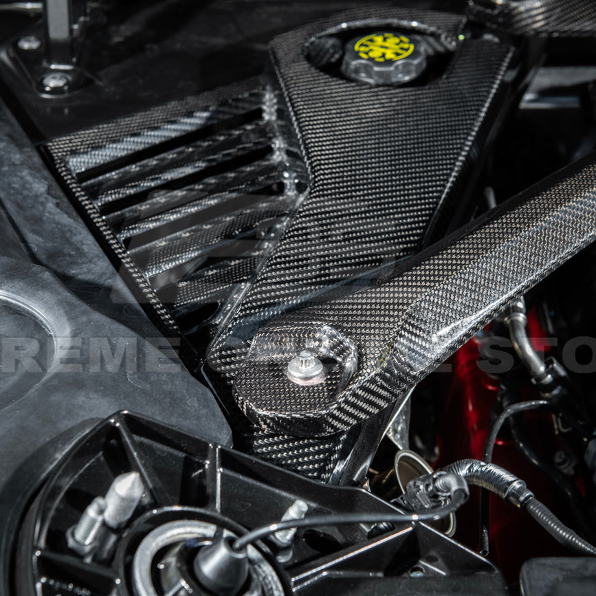 2024-Up Corvette C8 E-Ray Coupe | Factory Style Dry CARBON FIBER Engine Bay Panel