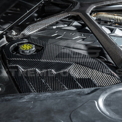 2024-Up Corvette C8 E-Ray Coupe | Factory Style Dry CARBON FIBER Engine Bay Panel
