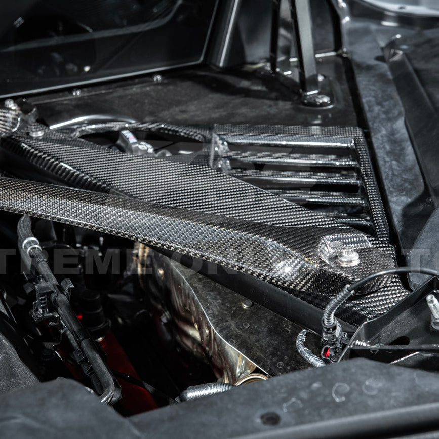 2024-Up Corvette C8 E-Ray Coupe | Factory Style Dry CARBON FIBER Engine Bay Panel