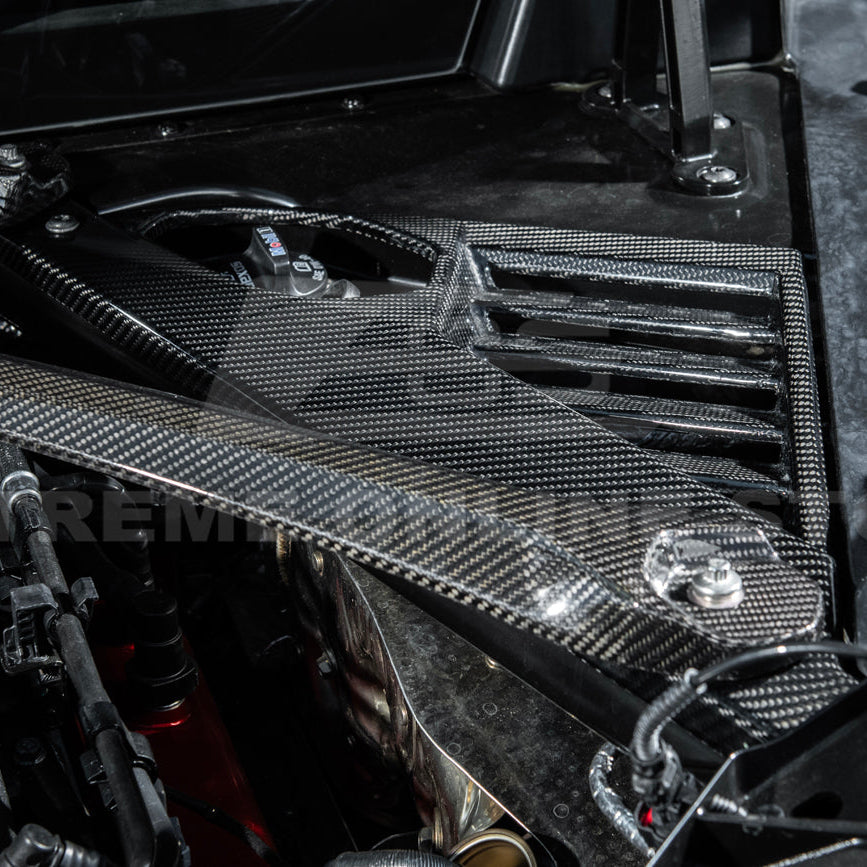 2024-Up Corvette C8 E-Ray Coupe | Factory Style Dry CARBON FIBER Engine Bay Panel