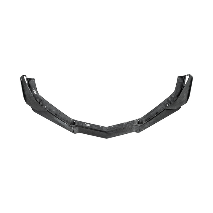 2023-Present Corvette C8 Z06 / E-Ray | Z07 Extended DRY CARBON FIBER Front Lip Splitter &amp; No-Drill Canards