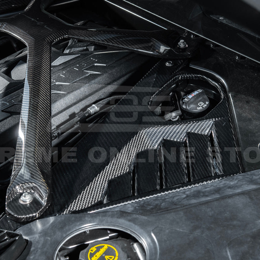 2024-Up Corvette C8 E-Ray Coupe | Factory Style Dry CARBON FIBER Engine Bay Panel