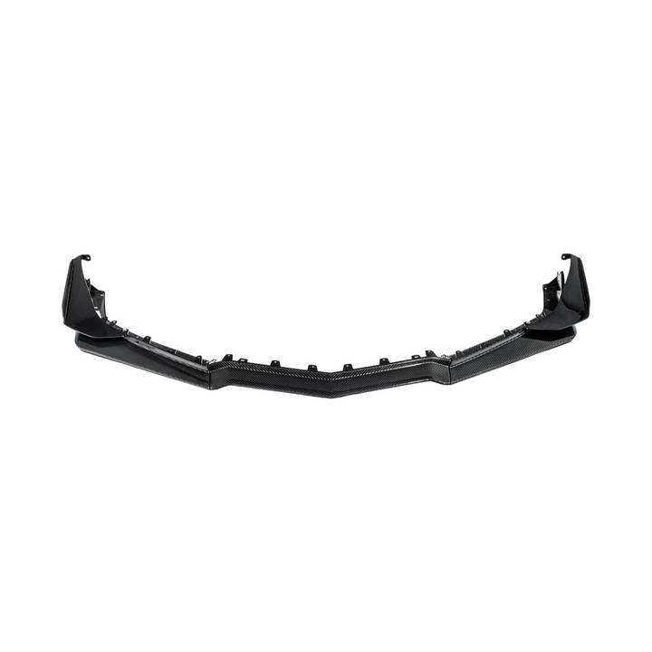 2023-Present Corvette C8 Z06 / E-Ray | Z07 Extended DRY CARBON FIBER Front Lip Splitter &amp; No-Drill Canards