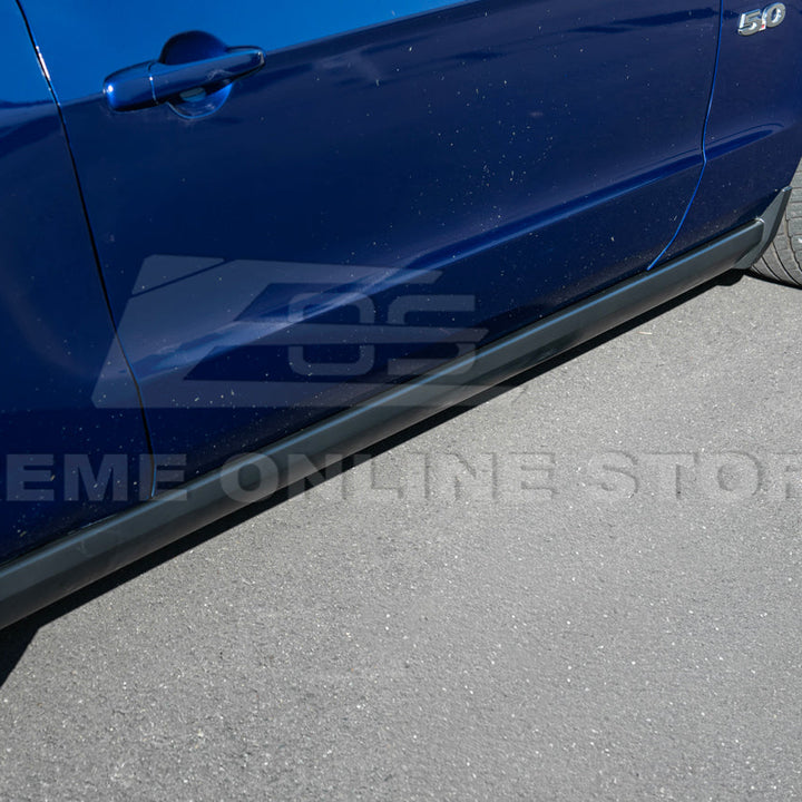 2010-14 Ford S197 Mustang GT500 Style Side Skirts Extension Pair
