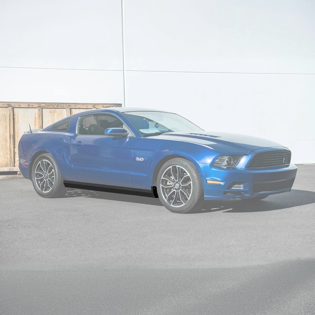 2010-14 Ford S197 Mustang GT500 Style Side Skirts Extension Pair