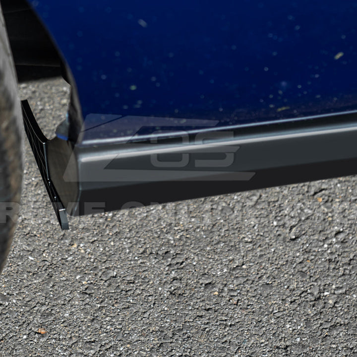 2010-14 Ford S197 Mustang GT500 Style Side Skirts Extension Pair