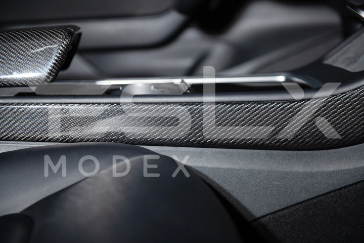 2020-23 Tesla Model 3 &amp; 20-25Y Carbon Fiber Interior Center Console Shift Sides