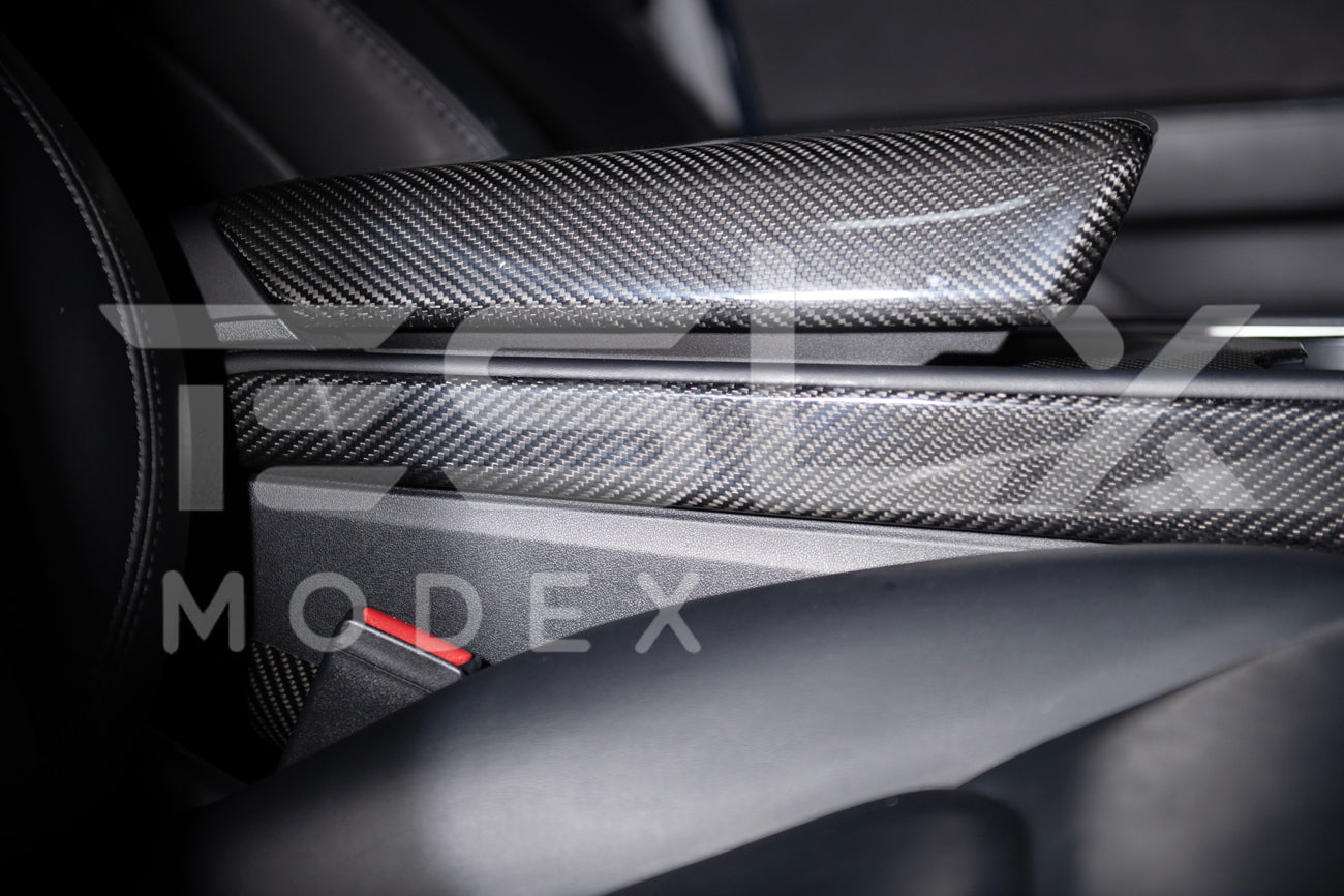 2020-Up Tesla Model 3 & Y Carbon Fiber Interior Center Console Shift Sides