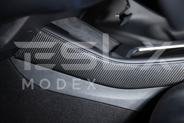 2020-23 Tesla Model 3 &amp; 20-25Y Carbon Fiber Interior Center Console Shift Sides