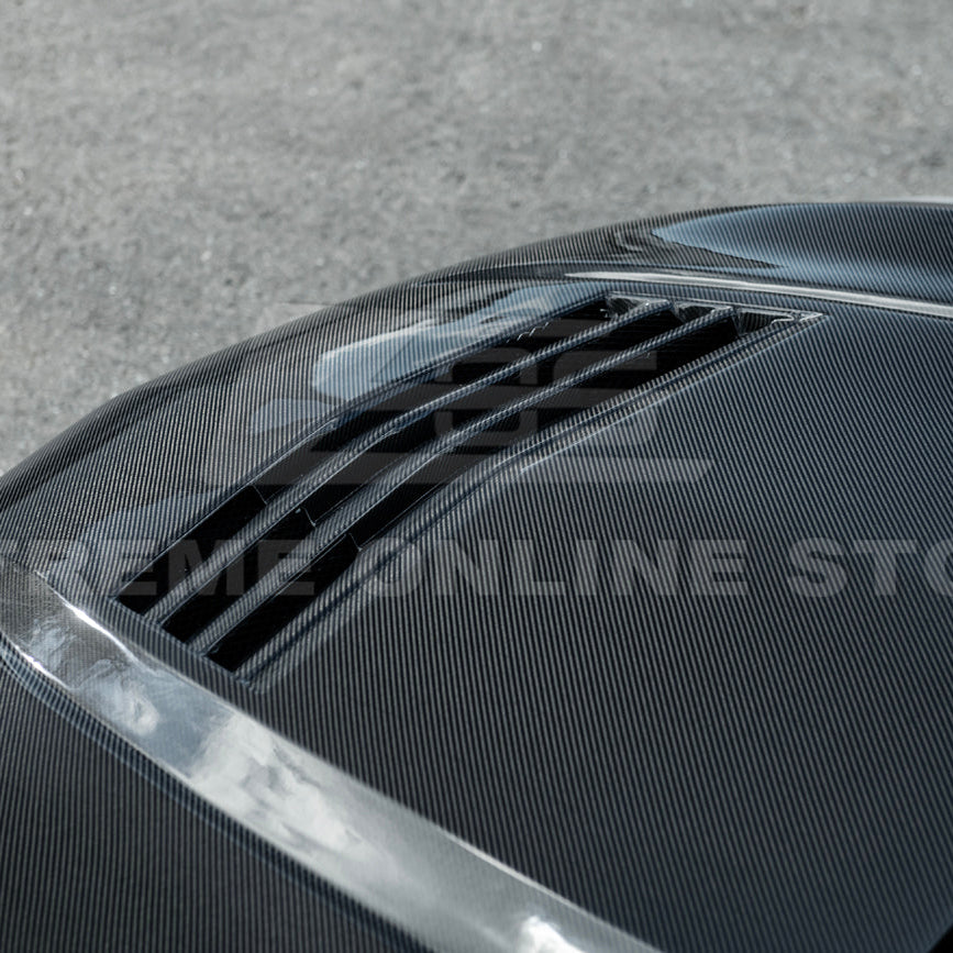 2020-Up Cadillac CT5 V | Blackwing CARBON FIBER Front Bumper Hood Vented Cover