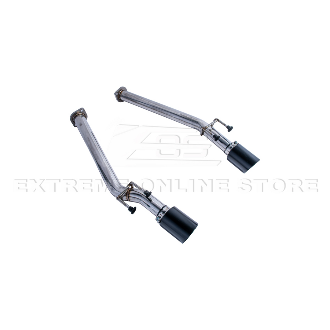 2005-06 Pontiac GTO T-304 Muffler Delete Axle Back Dual Black Tips Exhaust