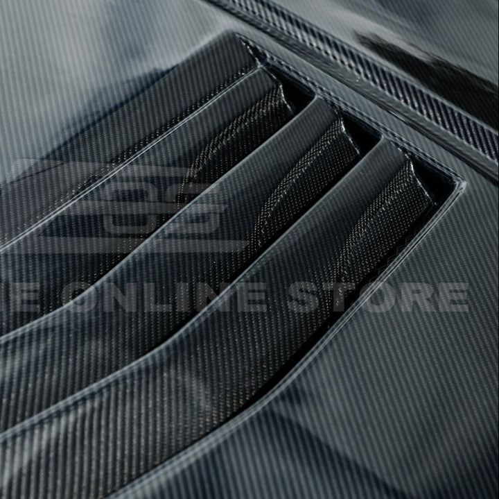 2020-Up Cadillac CT5 V | Blackwing CARBON FIBER Front Bumper Hood Vented Cover