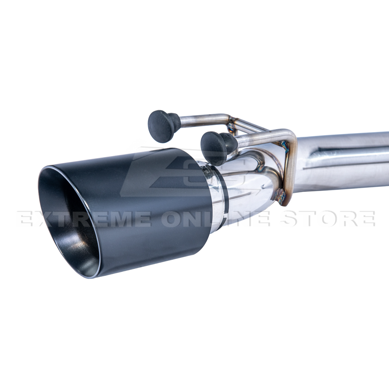 2004-06 Pontiac GTO T-304 Muffler Delete Axle Back Dual Black Tips Exhaust