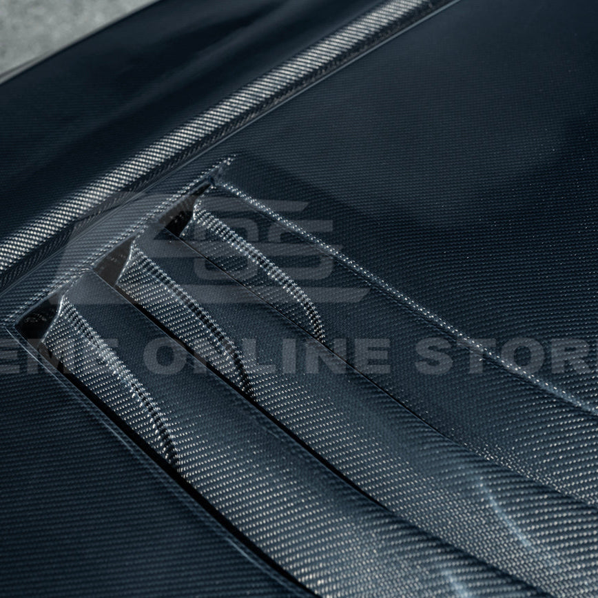 2020-Up Cadillac CT5 V | Blackwing CARBON FIBER Front Bumper Hood Vented Cover