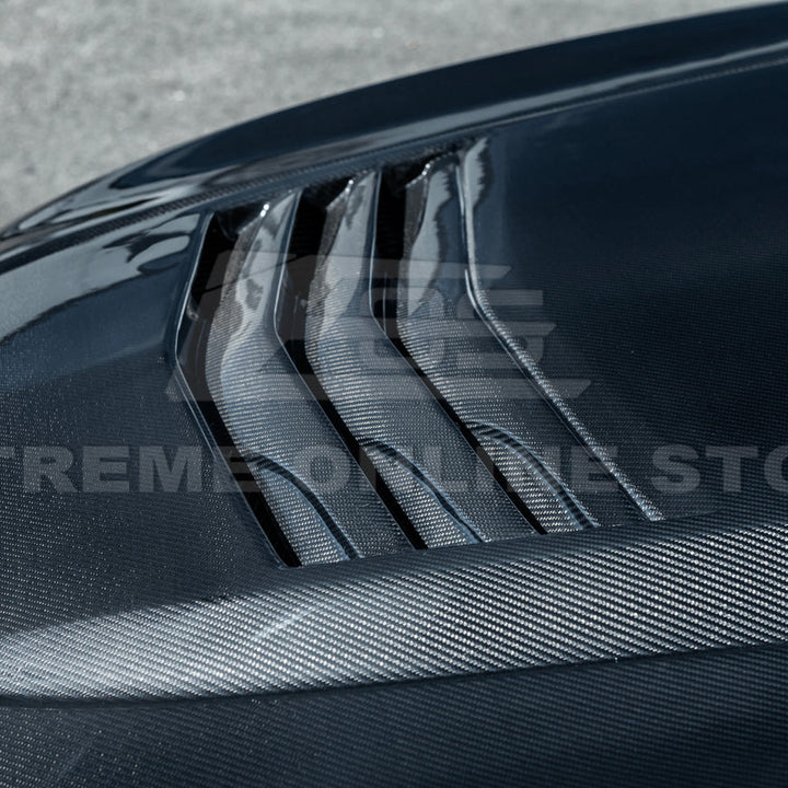 2020-Up Cadillac CT5 V | Blackwing CARBON FIBER Front Bumper Hood Vented Cover