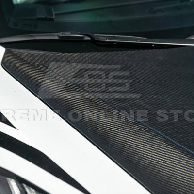 Corvette C8 Models EOS Performance Track Style Double Sided Dry Carbon Fiber Front Hood