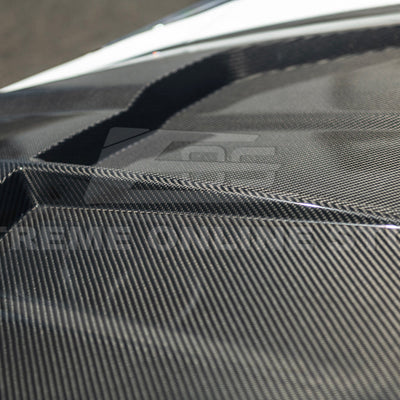 Corvette C8 Models EOS Performance Track Style Double Sided Dry Carbon Fiber Front Hood
