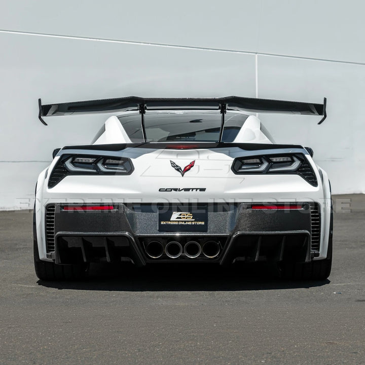Corvette C7 ZR1 ZTK Conversion Extended High Wing With Wing Riser