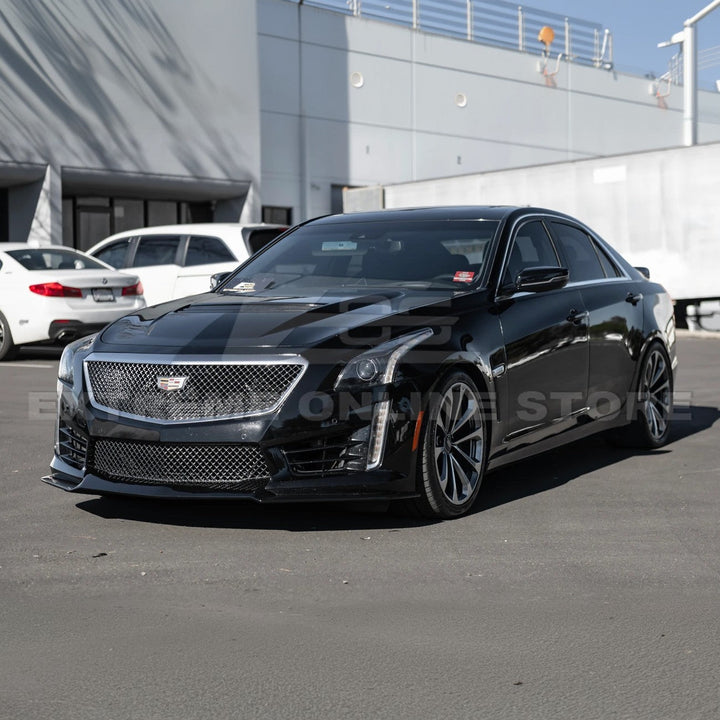 2016-19 Cadillac CTS-V Front Splitter outlet C-2 FLIP-121-BKCF