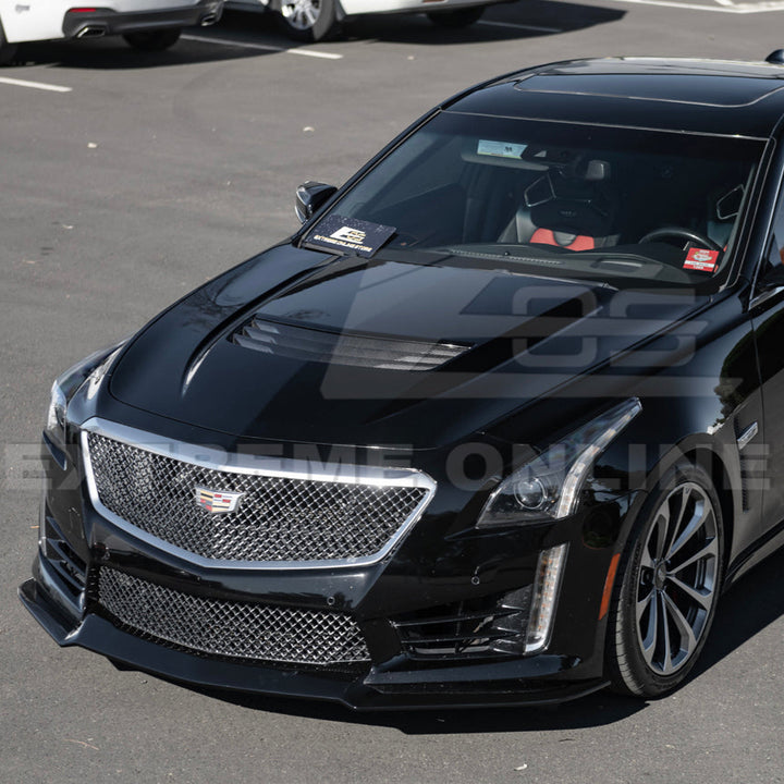 2016-19 Cadillac CTS-V Front Splitter &amp; Side Wheel