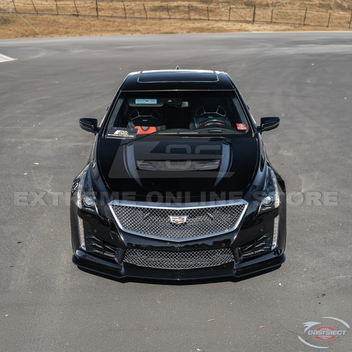 2016-19 Cadillac CTS-V Front Splitter &amp; Side Wheel