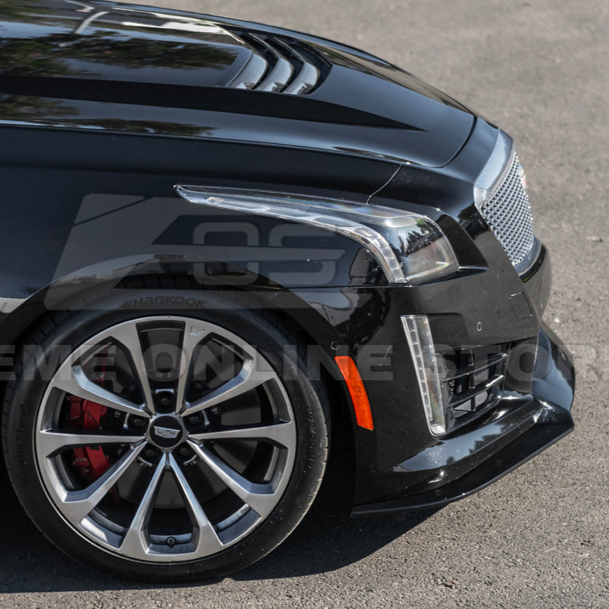 2016-19 Cadillac CTS-V Front Splitter &amp; Side Wheel