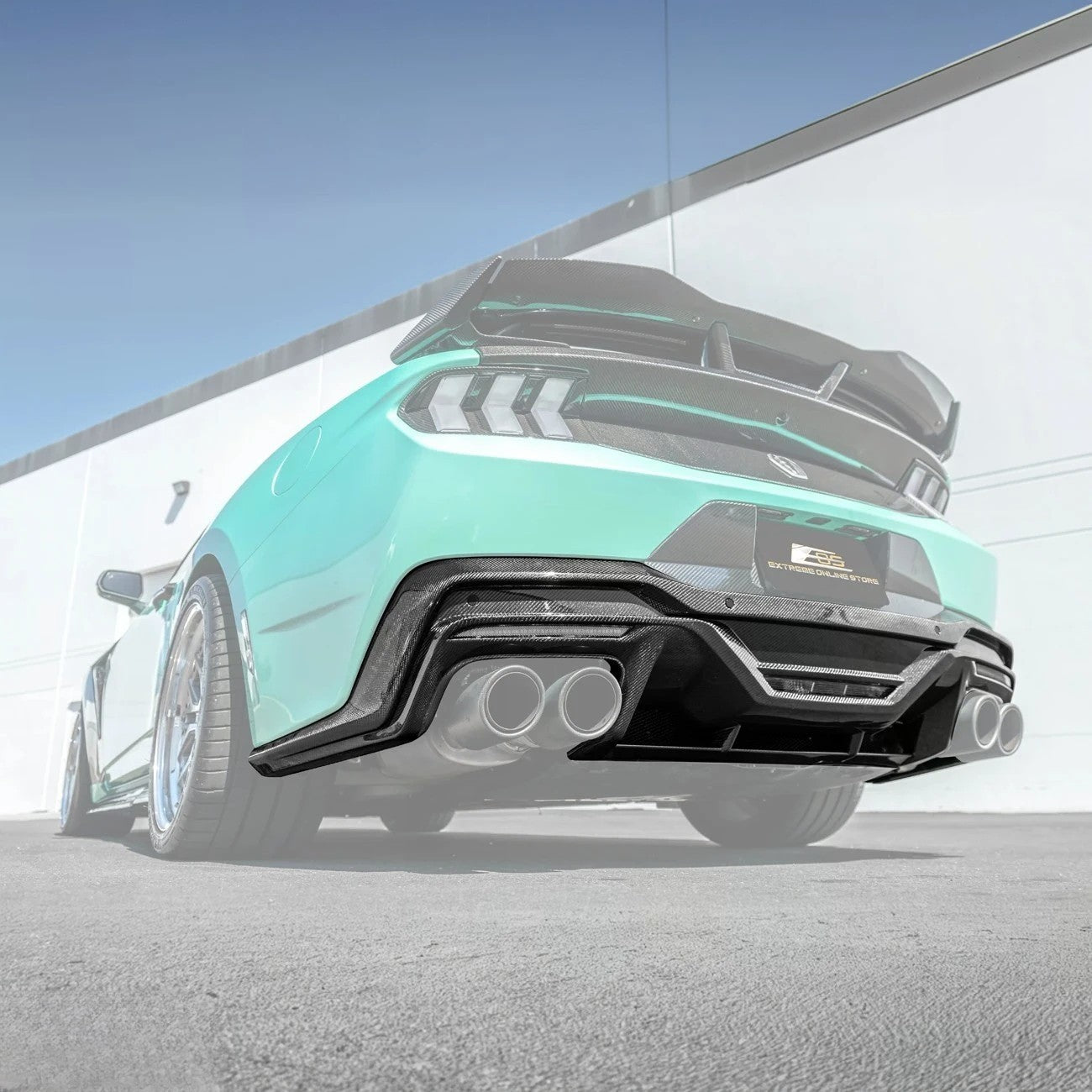 2024-Up Ford Mustang S650 Dark Horse Style Rear Bumper Diffuser