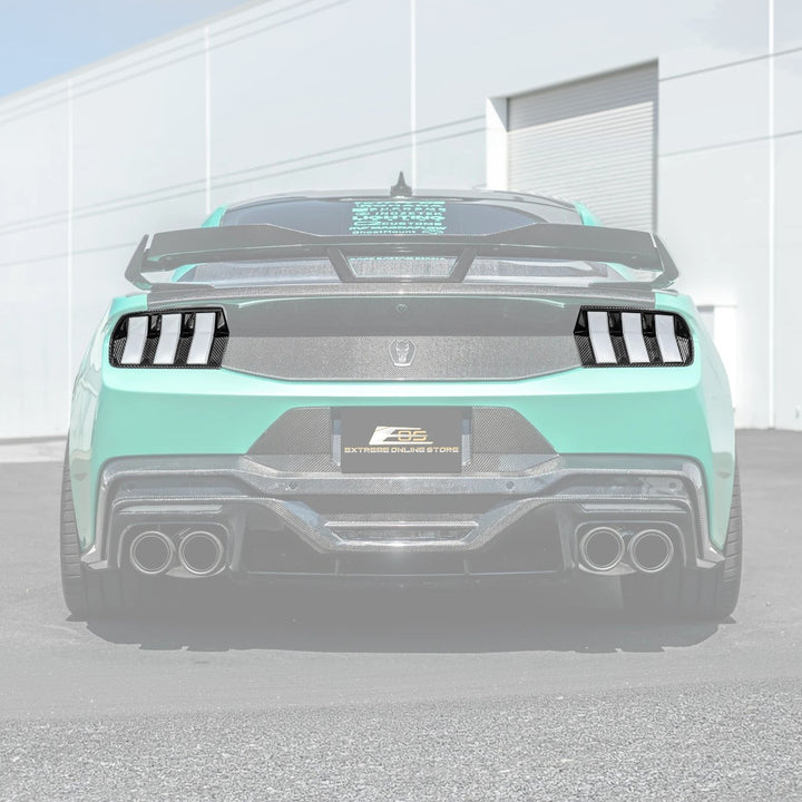2024+ Ford Mustang DRY CARBON FIBER Tail Light Cover