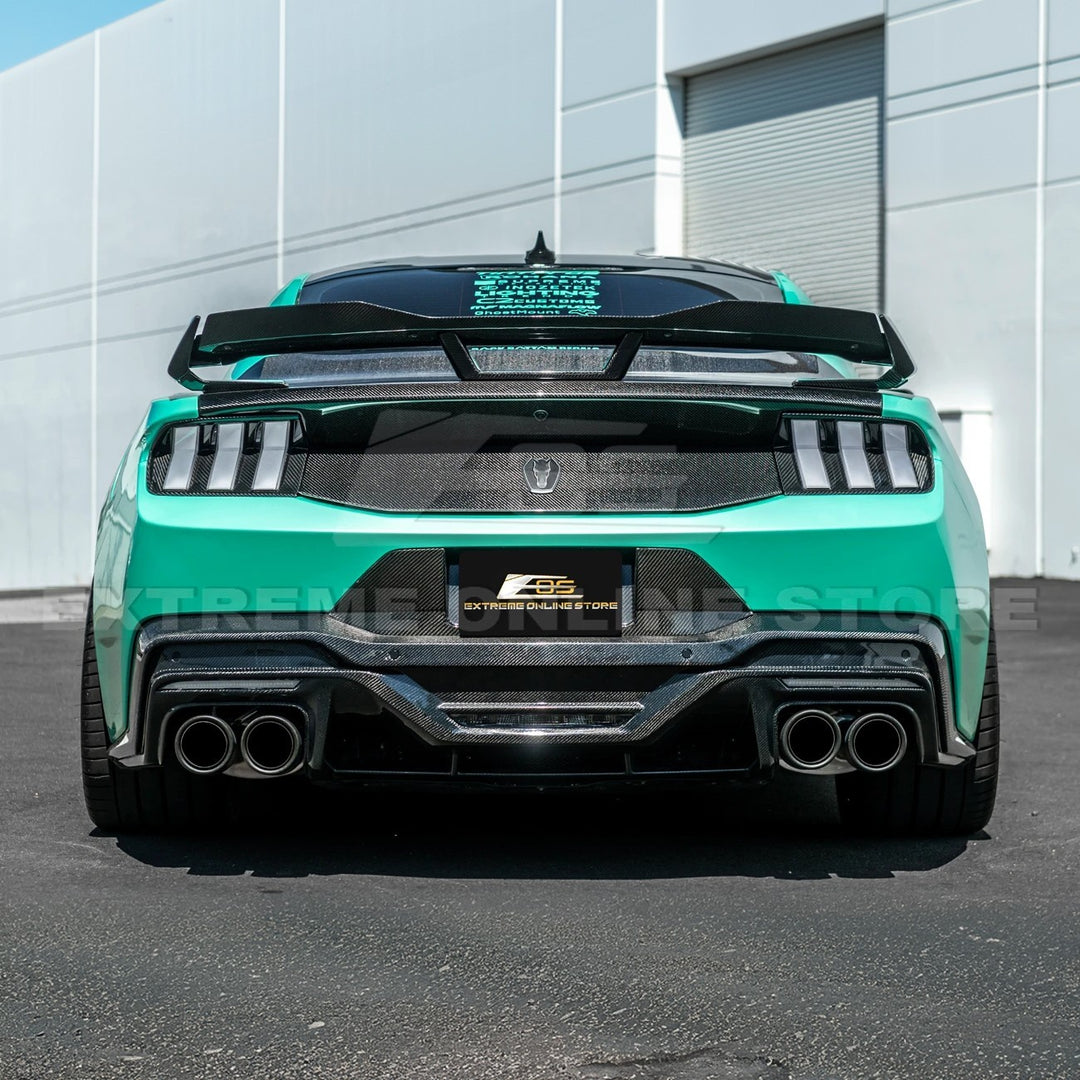 2024+ Ford Mustang DRY CARBON FIBER Tail Light Cover
