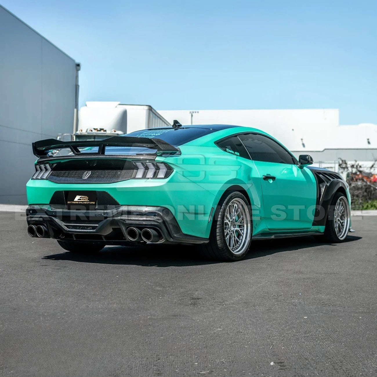 2024-Up Ford Mustang S650 Dark Horse Style Rear Bumper Diffuser