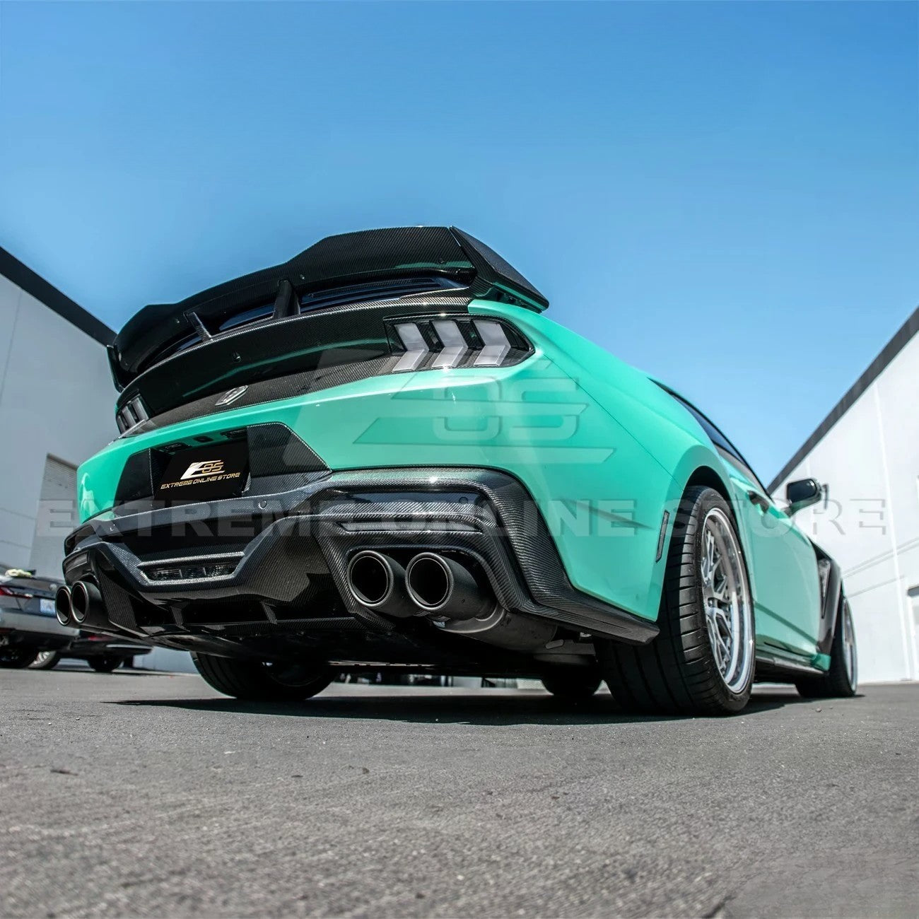 2024-Up Ford Mustang S650 Dark Horse Style Rear Bumper Diffuser
