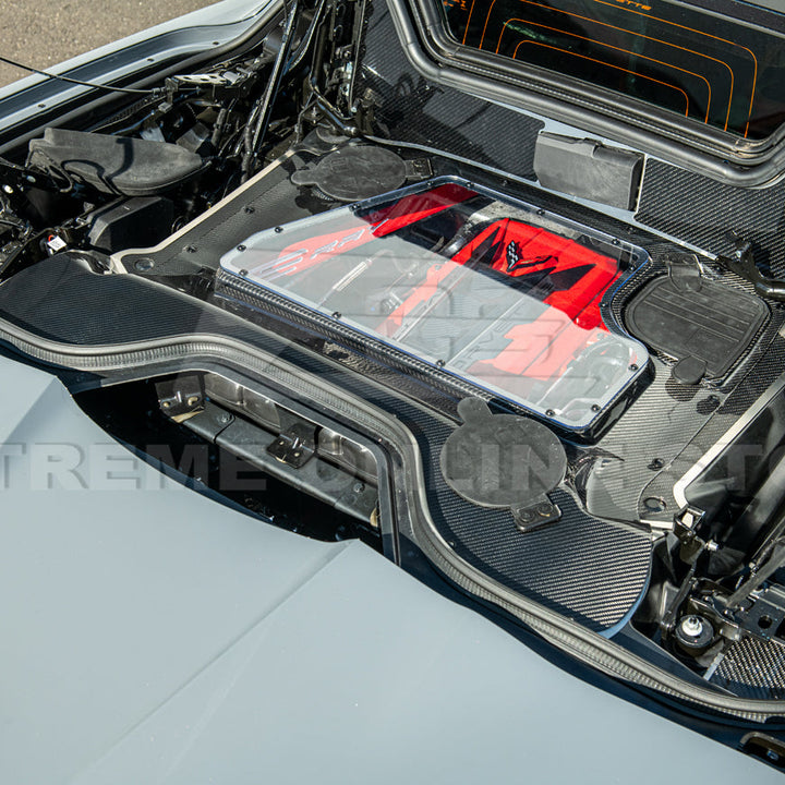 Corvette C8 HTC DRY Carbon Fiber Engine Bay Panel Cover