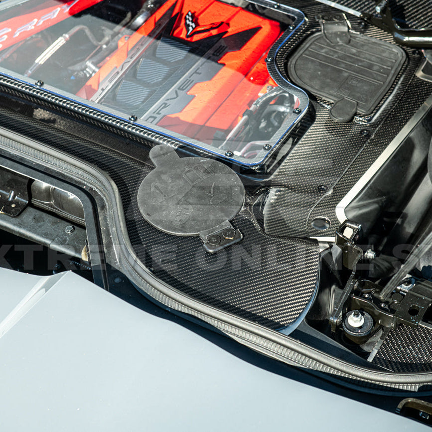 Corvette C8 HTC DRY Carbon Fiber Engine Bay Panel Cover
